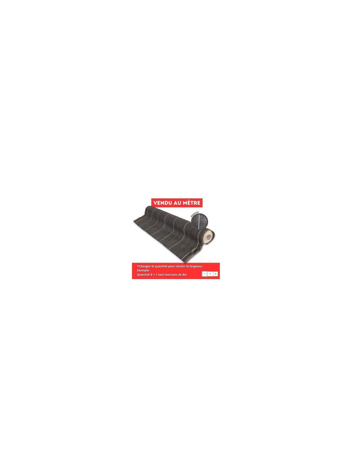 Vente au mètre Marron 130gr/m2