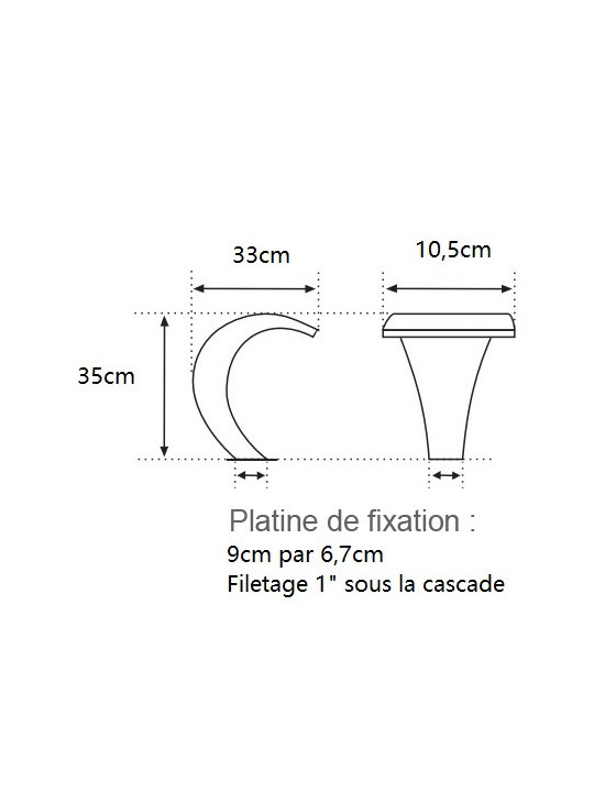 Cascade Mini Cobra H35cm  (Livraison Mi Octobre)