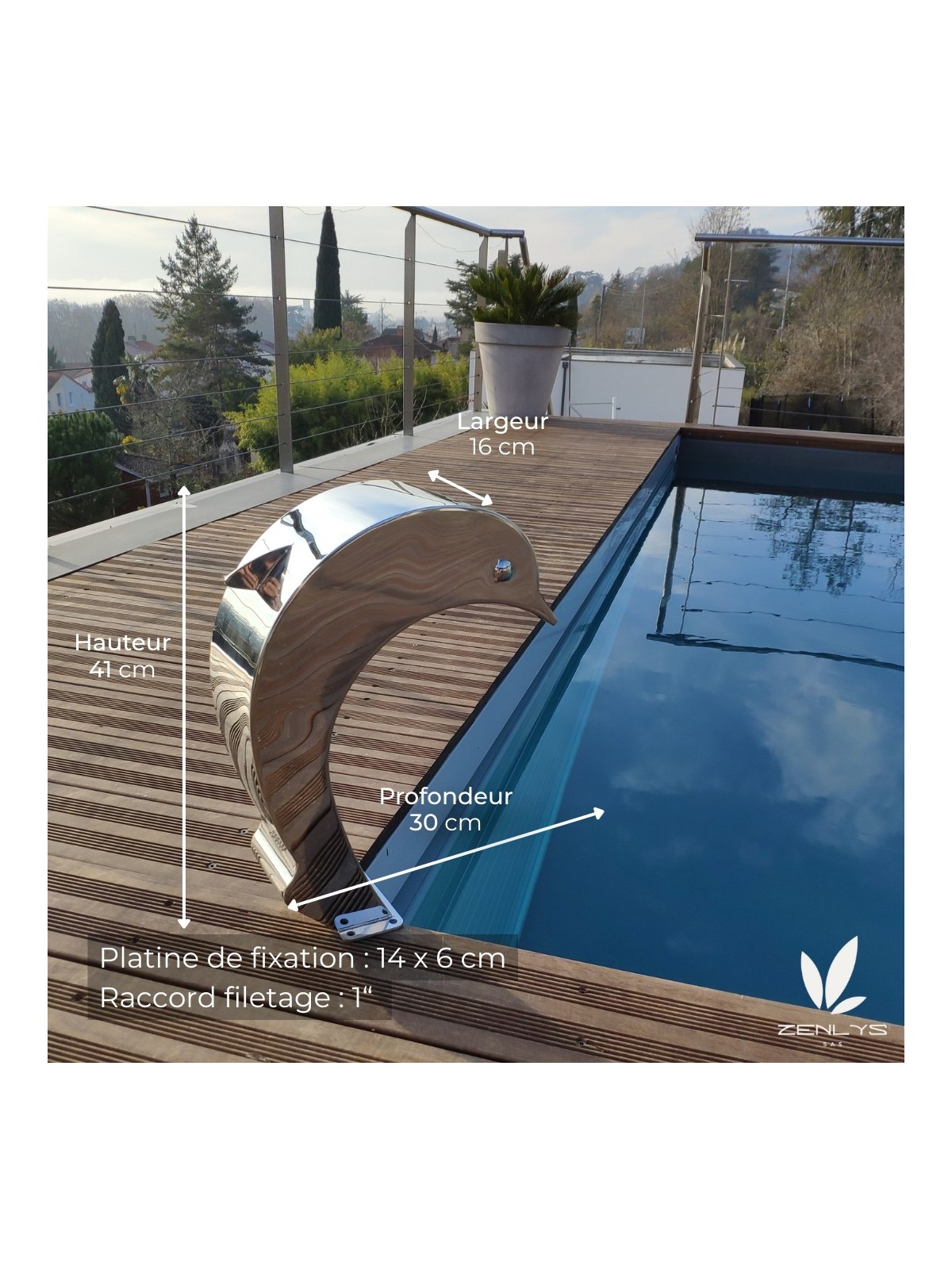 Cascade Mini Dauphin H41cm