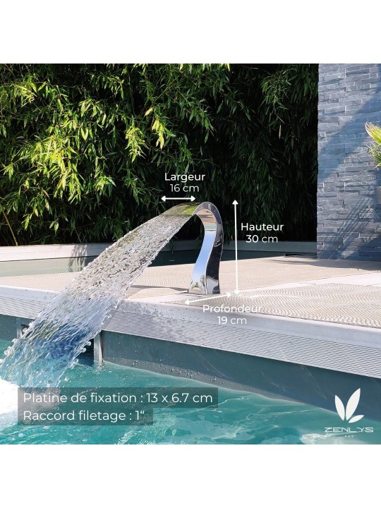 Cascade Mini Demi Coeur H30cm