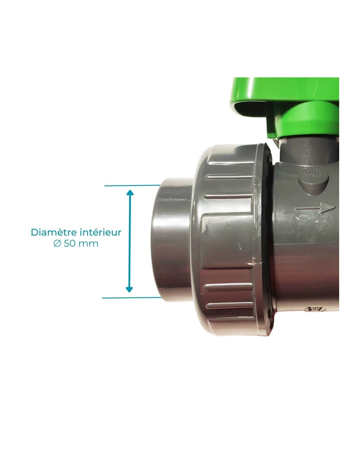 Vanne PVC Pression 50mm Codital