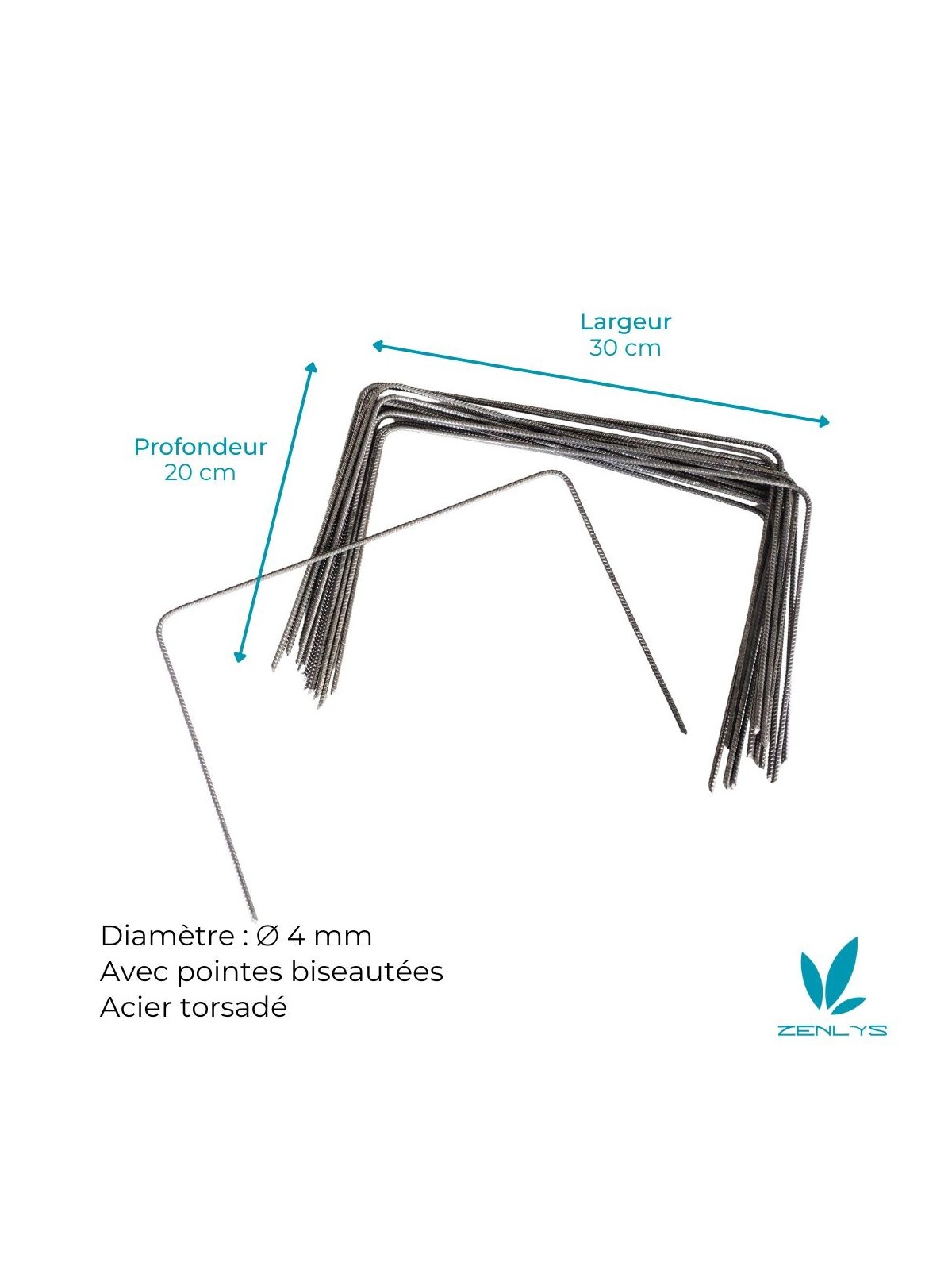 Agrafes XL 20cm/30cm/20cm