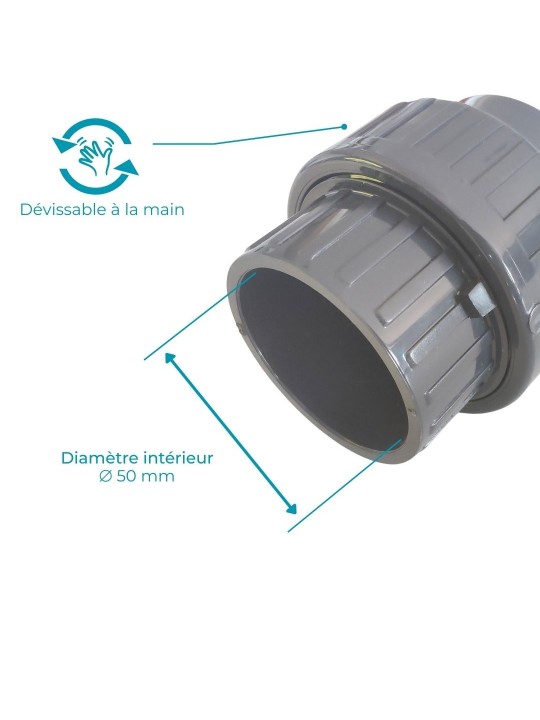 Union 3 pièces à coller