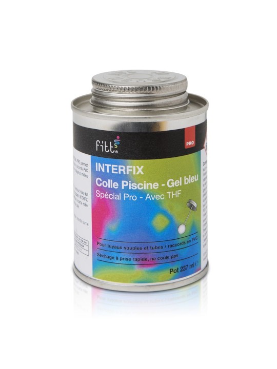 Colle avec THF FITT Spécial Pro GEL BLEU POT avec pinceau 237ml