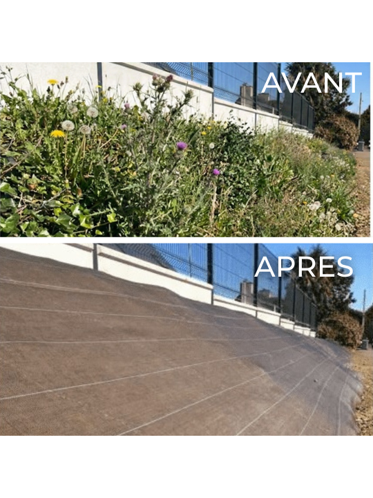 Largeur 1,38m Marron 130gr/m² Toile de paillage