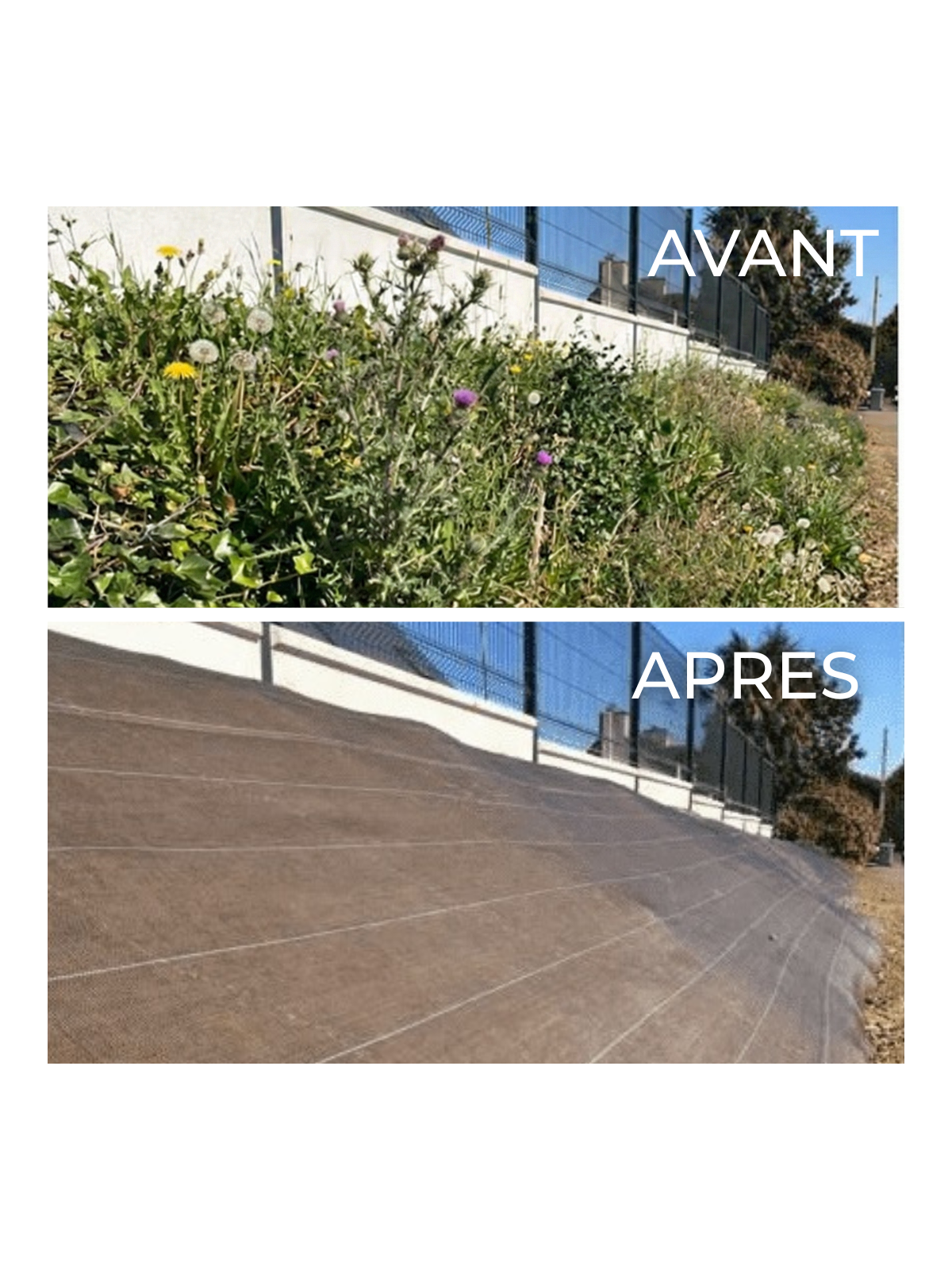 Largeur 1,38m Marron 130gr/m² Toile de paillage