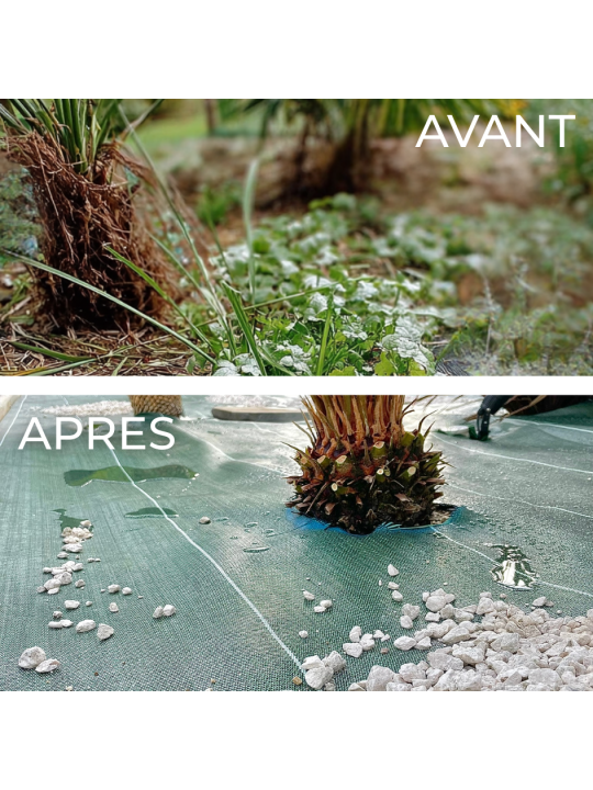 Largeur 5,15m Vert 130gr/m² Toile de paillage